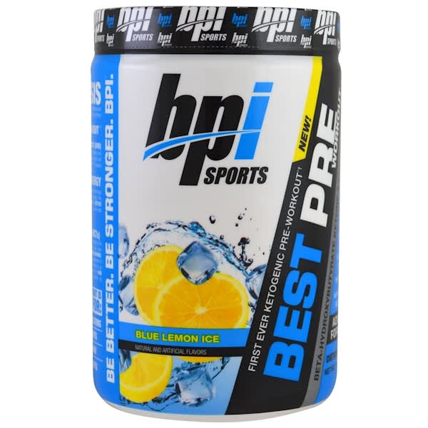 BPI Sports‏, أفضل منتج لما قبل التمرينات، تركيبة بيتا-هيدروكسي بوتيرات كيتون والطاقة، الليمون الأزرق المثلج، 11.11 أونصة (315 جم) (Discontinued Item)