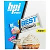Best Protein Bars, Iced Vanilla Cupcake, 12 Bars, 2.29 oz (65 g) Each