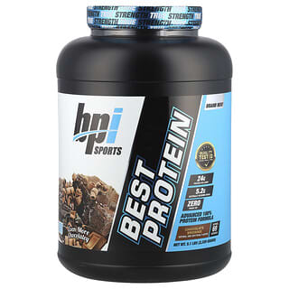 BPI Sports, Best Protein, Fórmula de Proteína 100% Avançada, Brownie de Chocolate, 5,1 lbs (2.329 g)