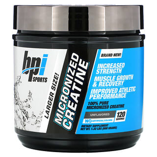 BPI Sports, Micronized Creatine, Unflavored, 1.32 lbs (600 g)