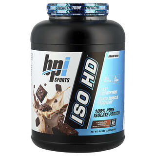 BPI Sports, ISO HD™, 100% Pure Isolate Protein, Chocolate Brownie, 4.9 lbs (2,208 g)