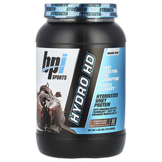 BPI Sports, Hydro HD™，水解乳清蛋白，巧克力熔岩蛋糕味，1.62 磅（736 克）