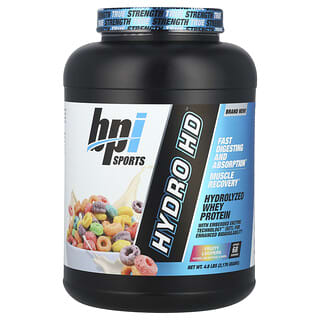 BPI Sports, Hydro HD™, Hidrolize Peynir Altı Suyu Proteini, Meyveli Looperlar, 4,8 lbs (2.176 g)