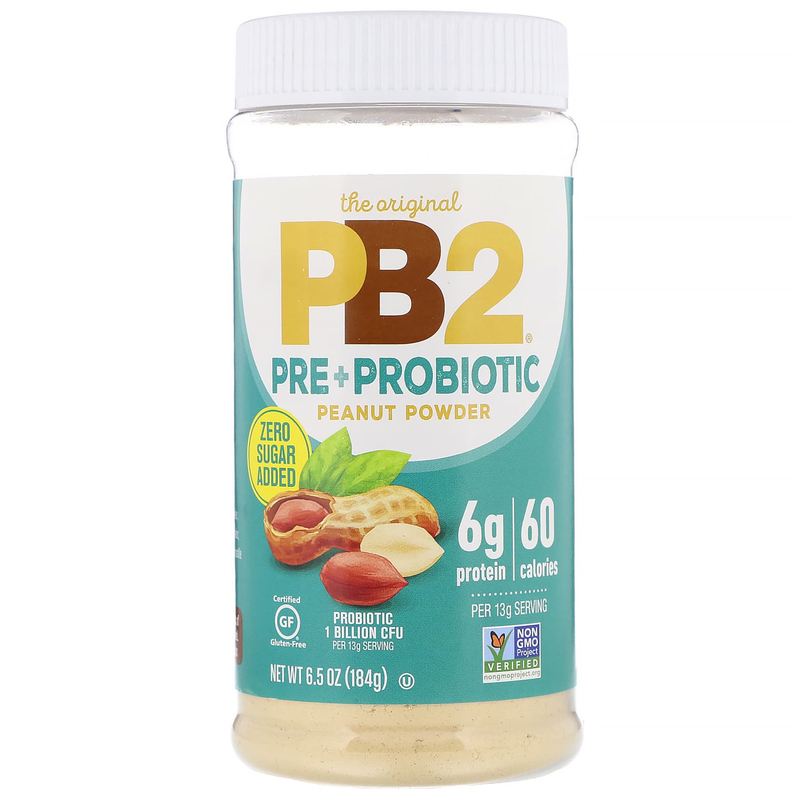 Pb2 Foods The Original Pb2 Pre Probiotic Peanut Powder 6 5 Oz 184 G