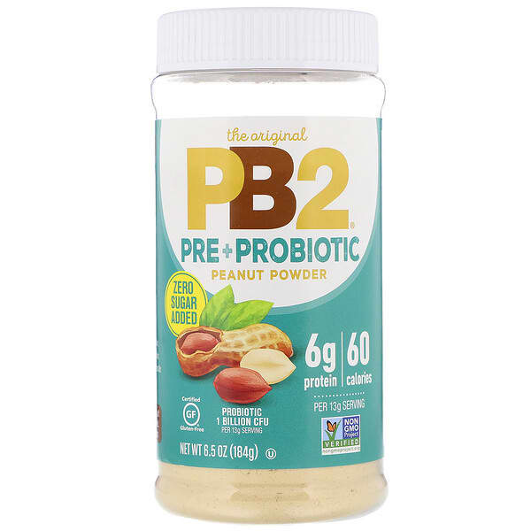 PB2 Foods, The Original PB2, Pre + Probiotic Peanut Powder, 6.5 oz (184 g)