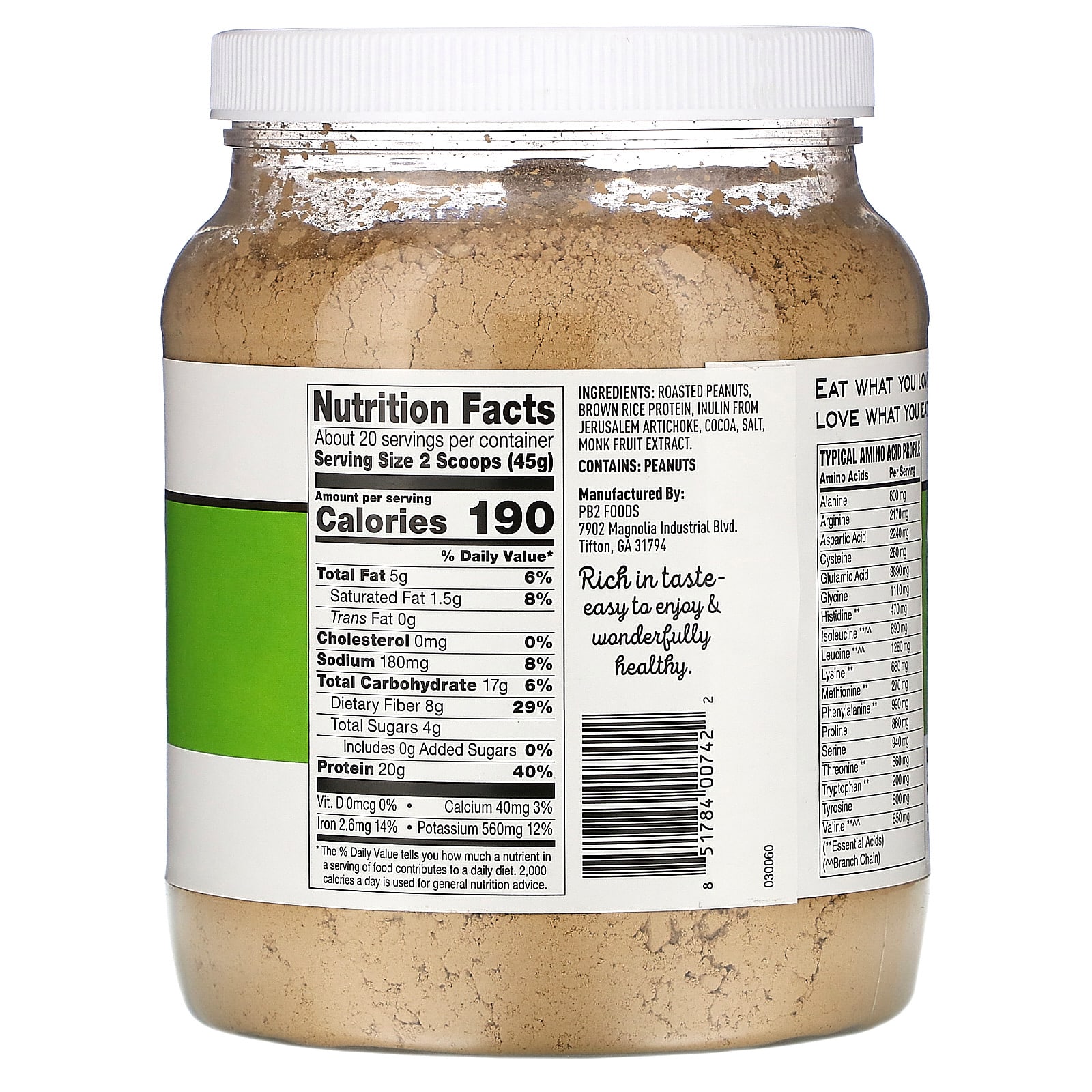 PB2 Foods, Peanut Protein with Dutch Cocoa, 32 oz (907 g)