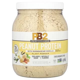 PB2 Foods, Performance, Protéines de cacahuètes et vanille de Madagascar, 907 g