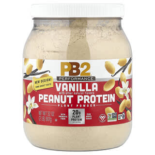 PB2 Foods, Performance, арахисовый протеин с мадагаскарской ванилью, 907 г (2 фунта)