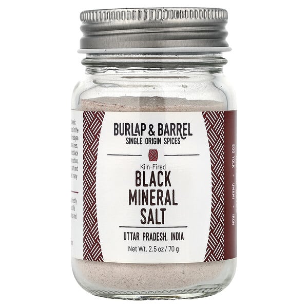 Burlap & Barrel, Μαύρο Μεταλλικό Αλάτι, 2,5 oz (70 g)