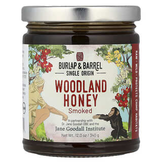 Burlap & Barrel, 우드랜드 꿀, 훈제, 340g(12oz)