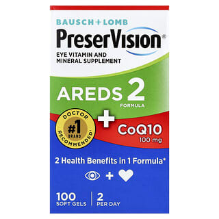 PreserVision, Areds 2 Formula + CoQ10, 100 mäkkých kapsúl