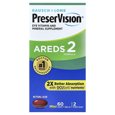 PreserVision, AREDS 2 Formula, 60 Mini Softgels
