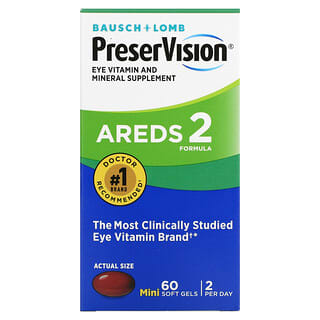 PreserVision‏, פורמולת AREDS 2, ‏60 כמוסות רכות קטנות