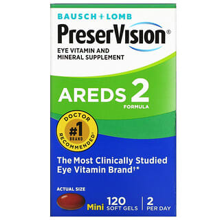 PreserVision, 视力健康幫助维生素矿物质补充剂，120 粒软凝胶