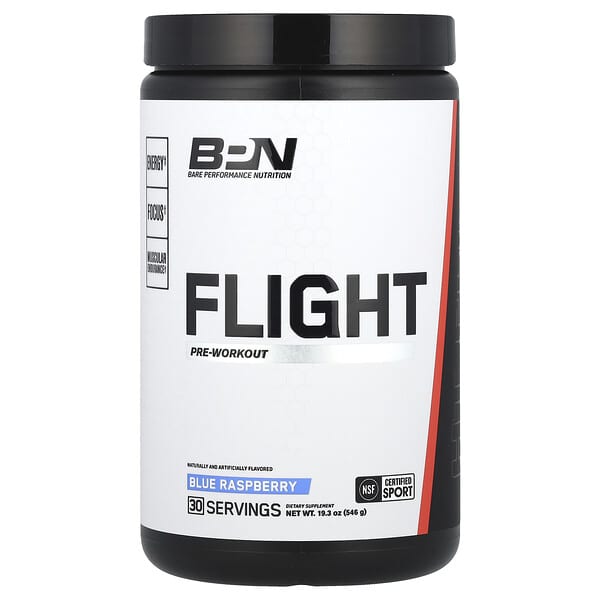 BPN Flight, Pre-Workout, Blue Raspberry, 19.3 oz (546 g)