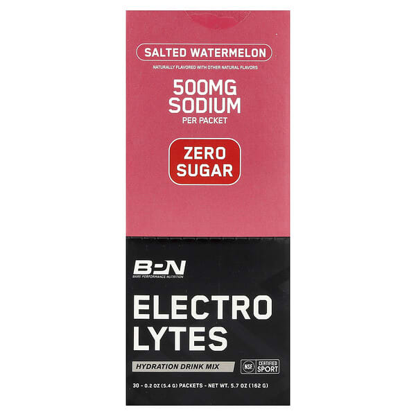 Electrolytes, Hydration Drink Mix, Salted Watermelon, 30 Packets, 0.2 oz (5.4 g) Each