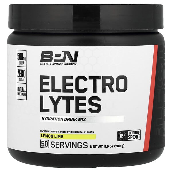 Electrolytes, Hydration Drink Mix, Lemon Lime, 9.9 oz (280 g)