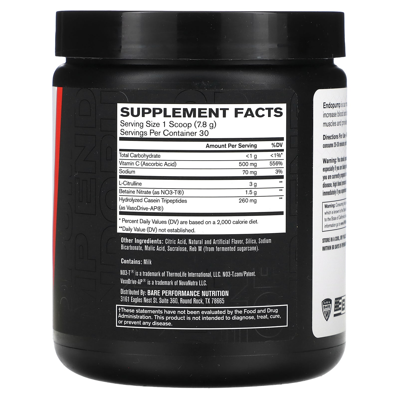BPN, Endo Pump, Muscle Pump Enhancer, Blackberry Lemonade, 8.3 oz (234 g)