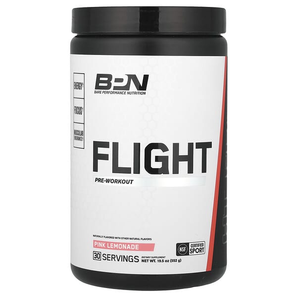 BPN Flight Pre-Workout, Pink Lemonade, 19.5 oz (552 g)