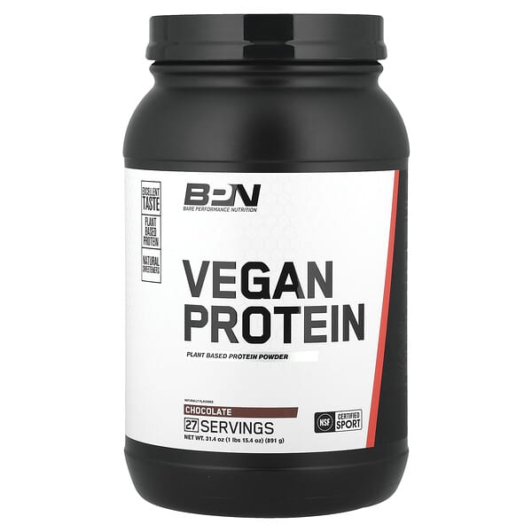 BPN, 비건 단백질 파우더, 초콜릿 맛, 891g(1lbs 15.4oz)