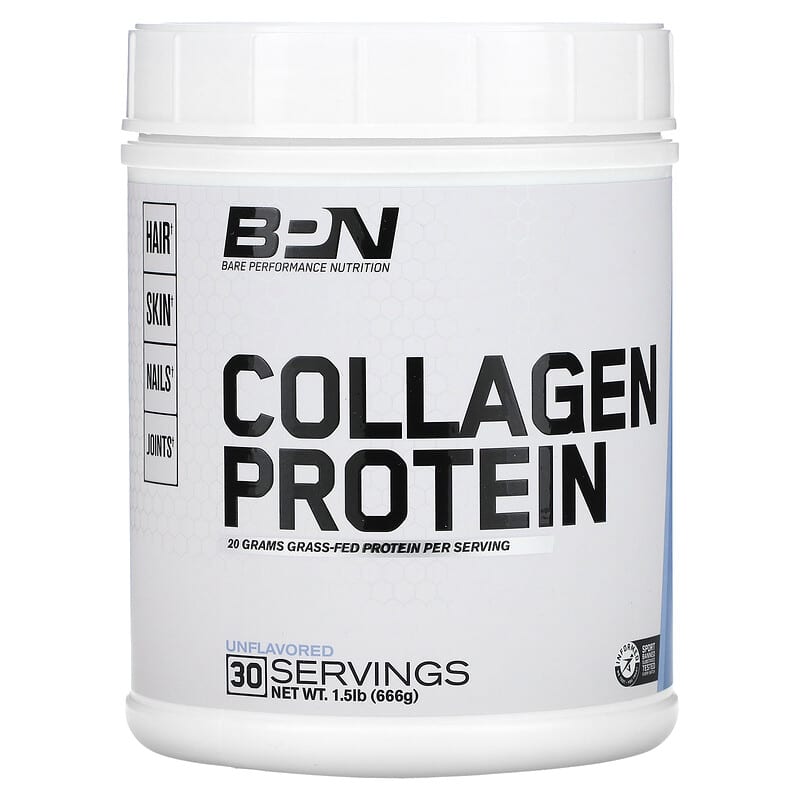 Bare Performance Nutrition, Collagen Protein, Unflavored