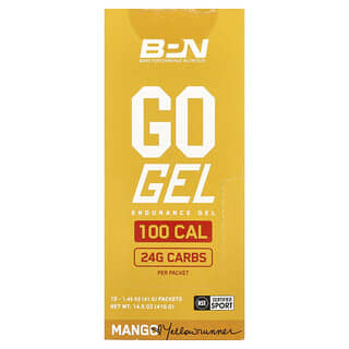 BPN, Go Gel, Gel de rezistență, Mango, 10 pliculețe, 41 g fiecare