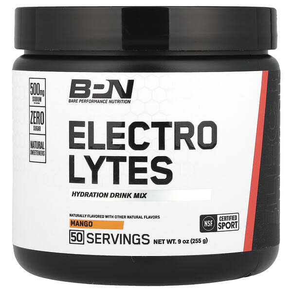 Electrolytes, Hydration Drink Mix, Mango, 9 oz (255 g)