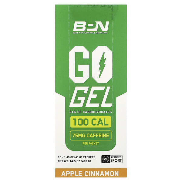 BPN, 고 젤, 애플 시나몬, 10팩, 각 41g(1.45oz)