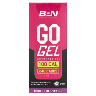 BPN, Go Gel, Endurance Gel, Mixed Berry, 10 Packets, 1.45 oz (41 g) Each
