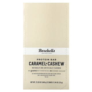 Barebells, Protein Bar, Caramel Cashew, 12 Bars, 1.94 oz (55 g) Each