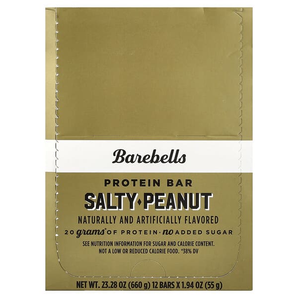 Barebells, Protein Bar, Salty Peanut, 12 Bars, 1.94 oz (55 g)