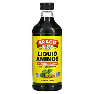 Bragg, Liquid Aminos, Condimento a base de proteína de soya, 473 ml (16 oz. Líq.)
