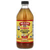 Bragg, '초모'가 함유된 유기농 사과 식초, 꿀, 473ml(16fl oz)