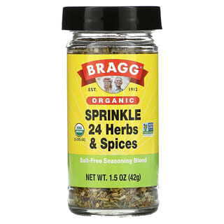 Bragg, Orgánico, Condimento para espolvorear 24 hierbas y especias, 42 g (1,5 oz)