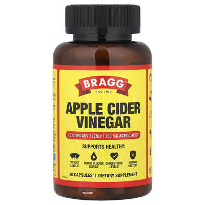 Bragg, Apple Cider Vinegar, 90 Capsules