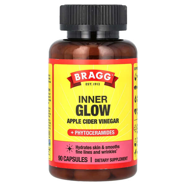 Bragg, Inner Glow，蘋果醋 + 植物神經醯胺，90 粒膠囊