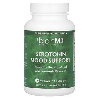 BrainMD, Serotonina para favorecer el estado de ánimo, 120 cápsulas veganas