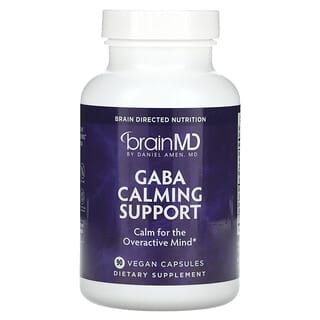 BrainMD, Refuerzo calmante de Gaba`` 90 cápsulas veganas