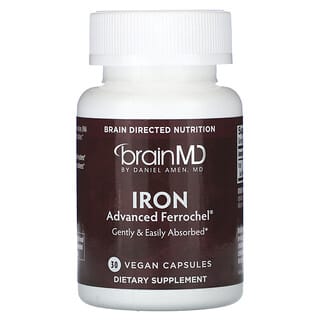 BrainMD, Iron, 30 Vegan Capsules