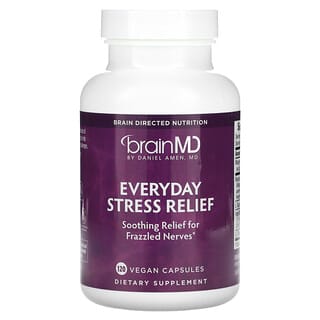 BrainMD, средство для снятия стресса, каждый день, 120 веганских капсул