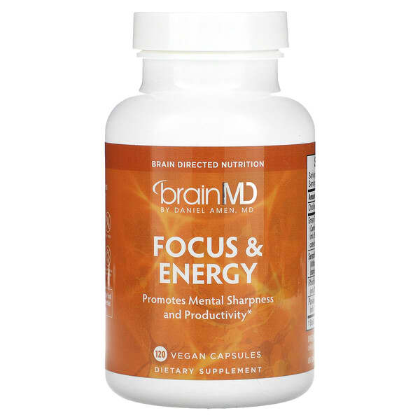 BrainMD Focus & Energy, 120 Vegan Capsules