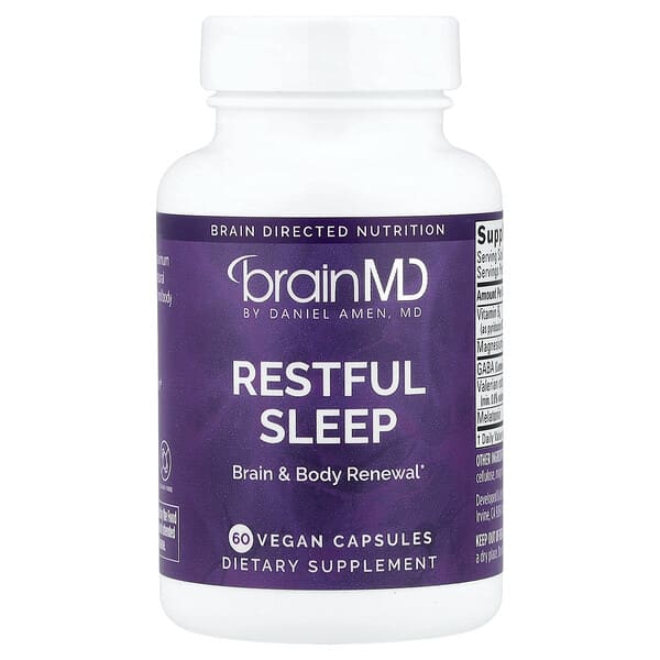 BrainMD, Restful Sleep, 60 Vegan Capsules