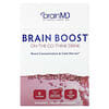 Brain Boost, On-The-Go Think Drink, Caffeine Free, 10 Packets