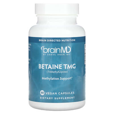 BrainMD, Betaine TMG, 1000 mg, 60 Vegan Capsules (500 mg per capsule)