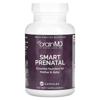 BrainMD, Smart Prenatal, пренатальный комплекс, 120 капсул