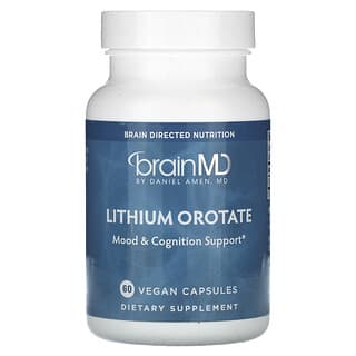 BrainMD‏, ליתיום אורוטאט, 60 כמוסות טבעוניות