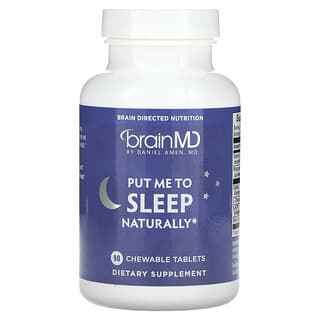 BrainMD, Pet Me To Sleep Naturally, 츄어블 정제 90정
