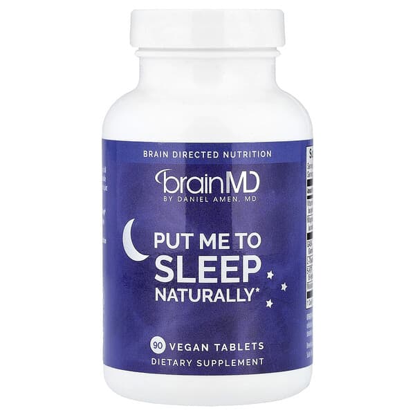 BrainMD, Put Me To Sleep Naturally, 90 Vegan Tablets