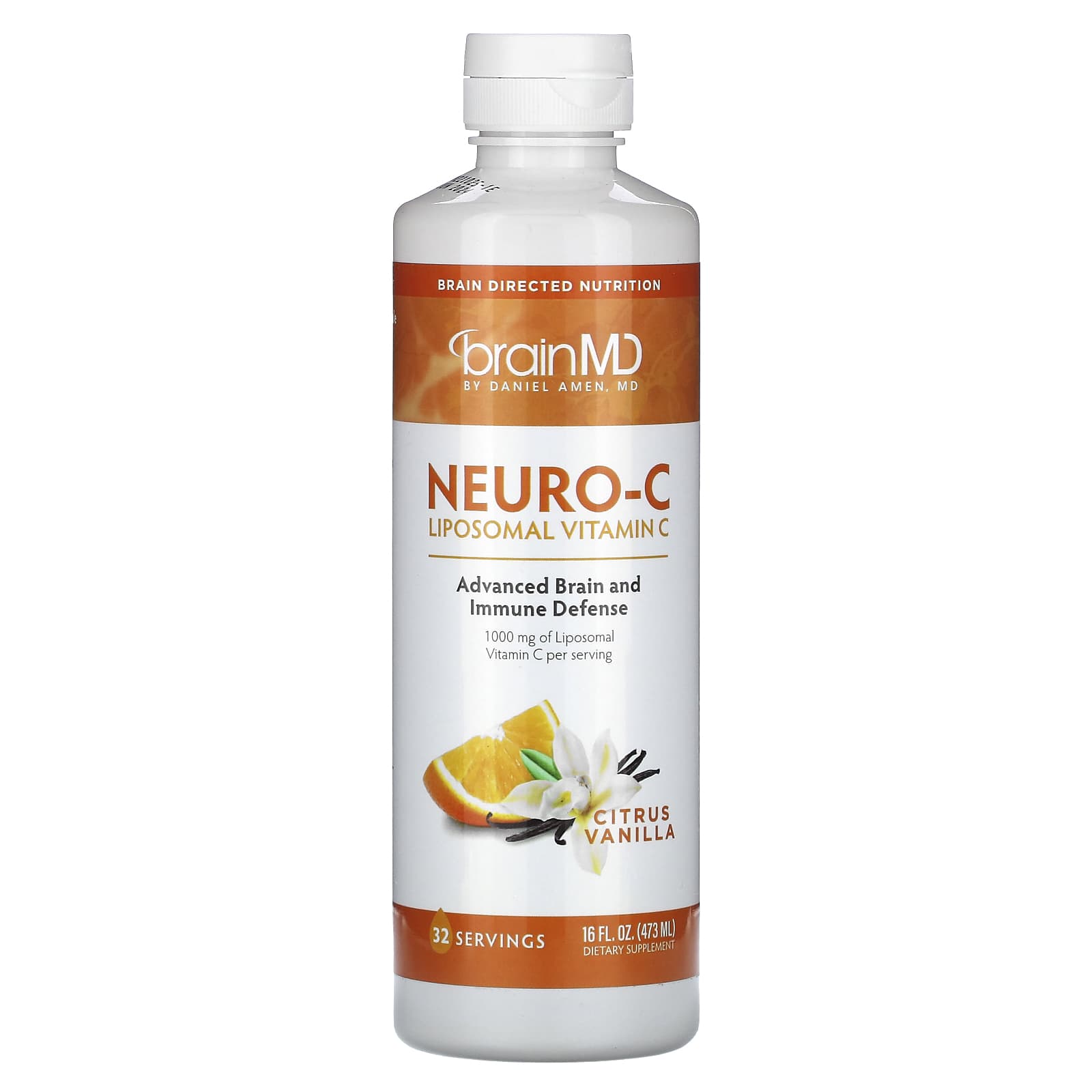ドリカム　DELICIOUS MD Neuro-C, Citrus Vanilla, 16 fl oz (473 ml)
