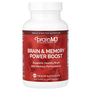 BrainMD, Brain & Memory Power Boost, 120 veganských kapslí